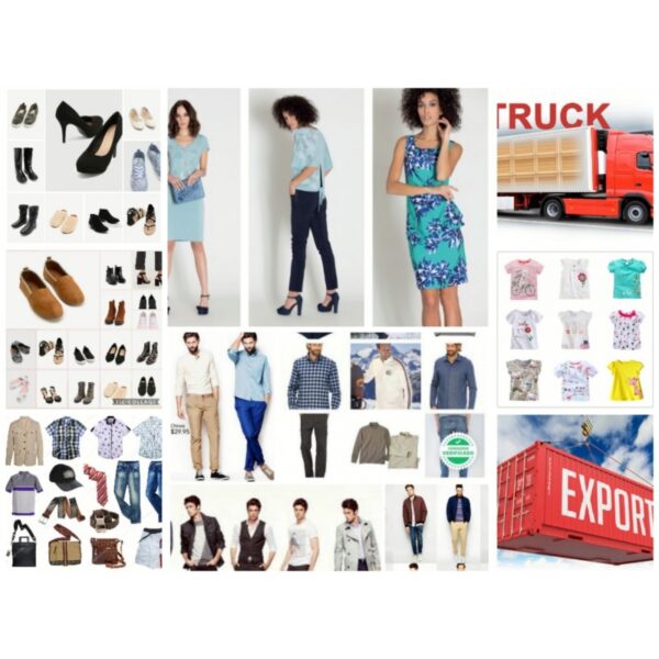 Clothing and Footwear export Europe - Container