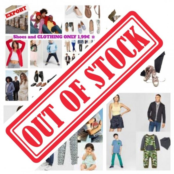Clothing and Footwear Export Mix Only € 1.99
