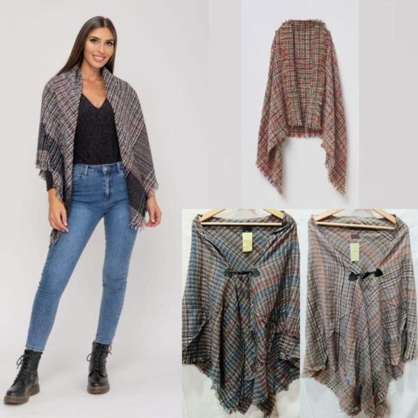 BJM-3351-01-women-s-ponchos-wholesale Women's Ponchos Wholesale