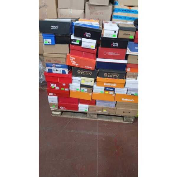 Pallet of New Multi-Brand Footwear – Retail Stock for Resale