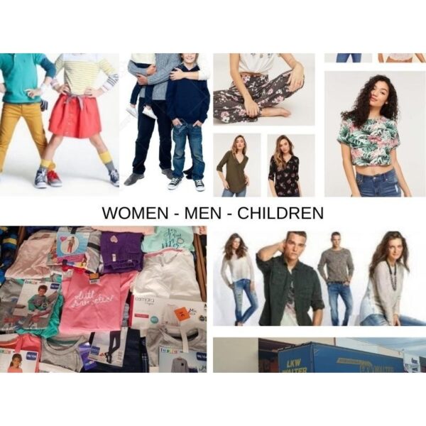 New clothes women men and children