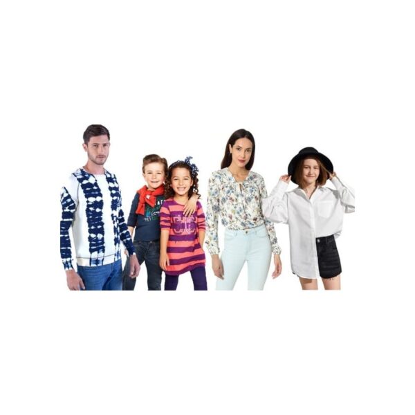 New clothes women men and children