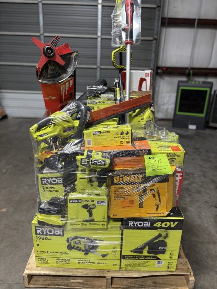 MIXED TOOL PALLET – LOT ID: 310126 – AS-IS Untested Customer ReturnsPalletizer
