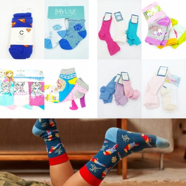 Wholesale Brand Name Socks Lot for Kids