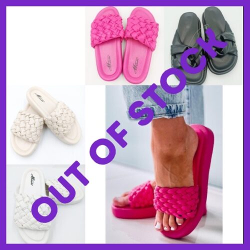 Women's braided shovel sandals
