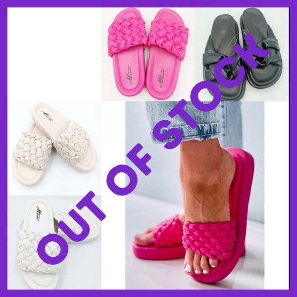 Women's braided shovel sandals