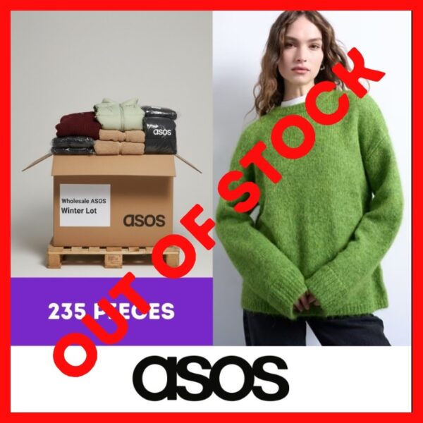 ASOS Winter 2025 Wholesale Lot – 235 New Bagged Garments
