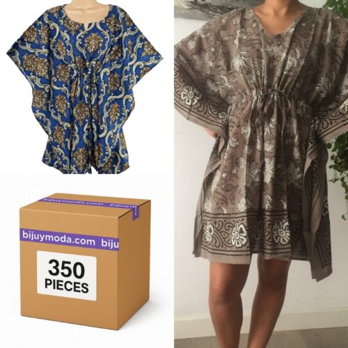 Wholesale Indian Kaftan Dresses Lot – 350 Assorted Units