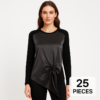 Lot of 25 Black Silk & Cashmere Sweaters – Assorted Sizes