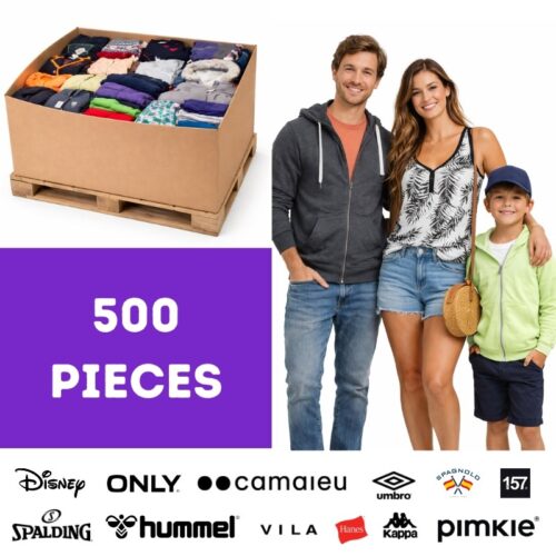 Mixed Brand Clothing Pallet for Men, Women and Children – 500 Pieces
